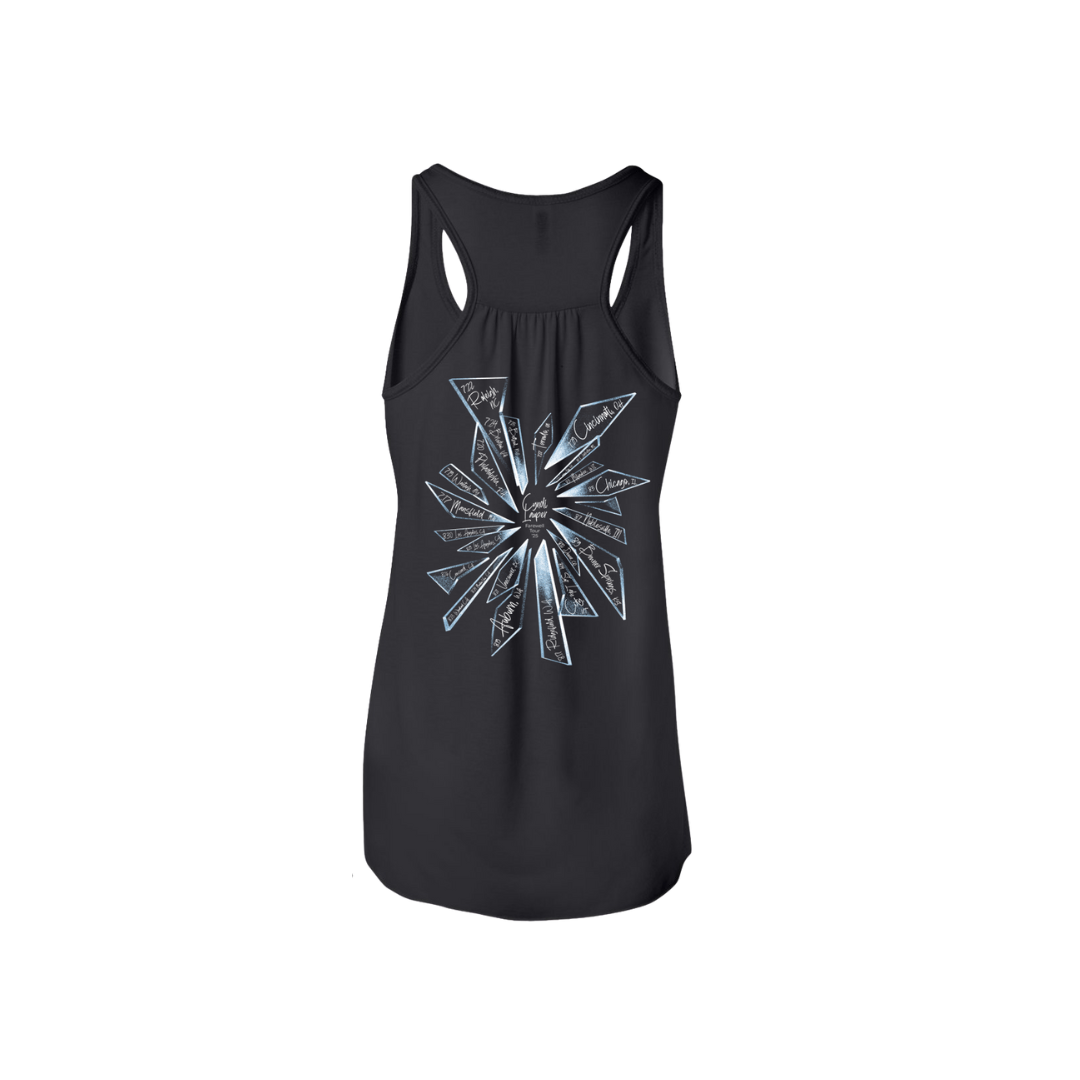 Shattered Photo Flowy Tour Tank