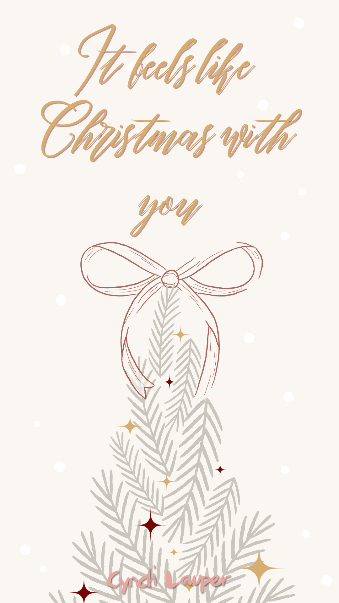 It Feels Like Christmas Phone Wallpaper