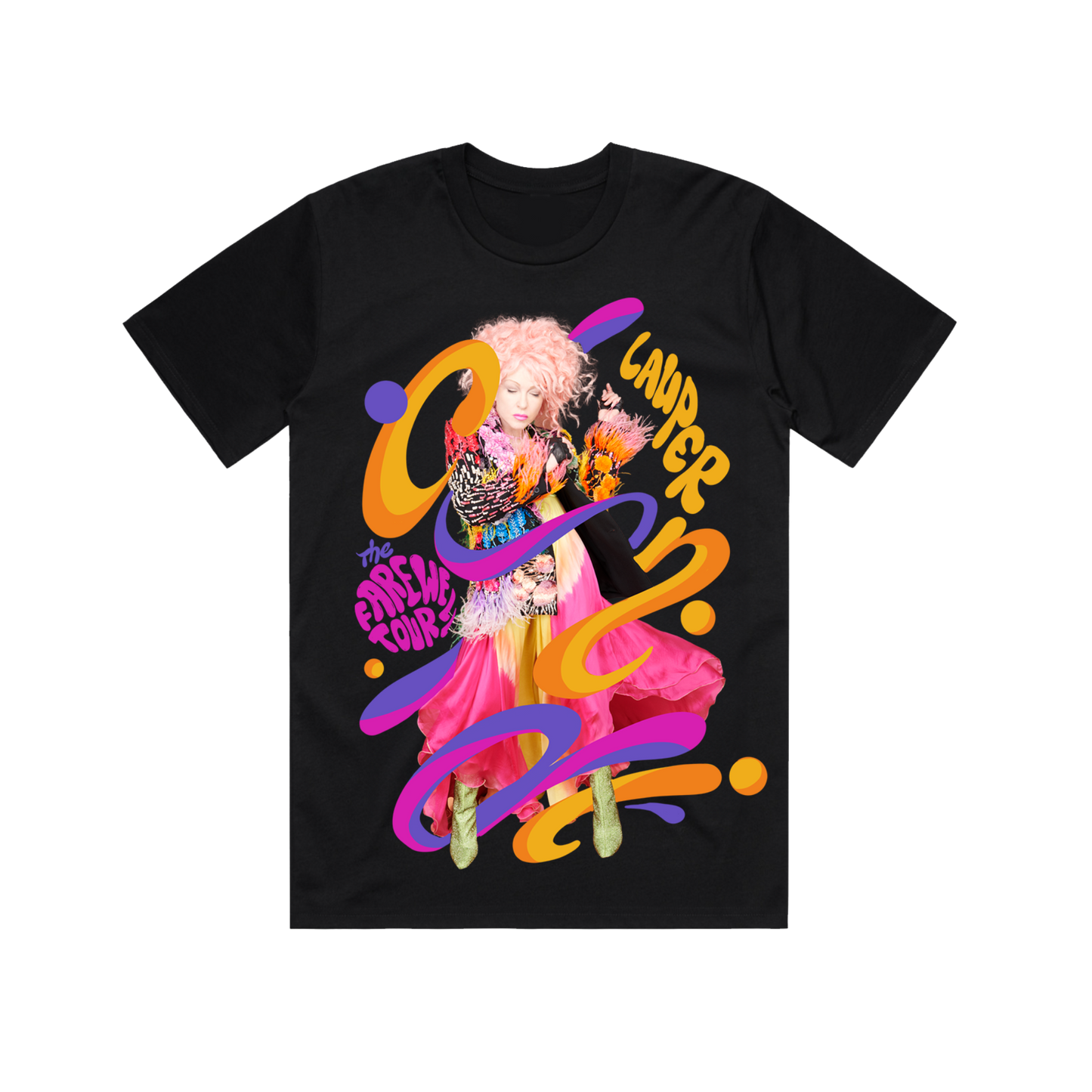 Colorful Swirl Tour T-Shirt – Cyndi Lauper Store Colorful Swirl Tour T-Shirt – Cyndi Lauper Store