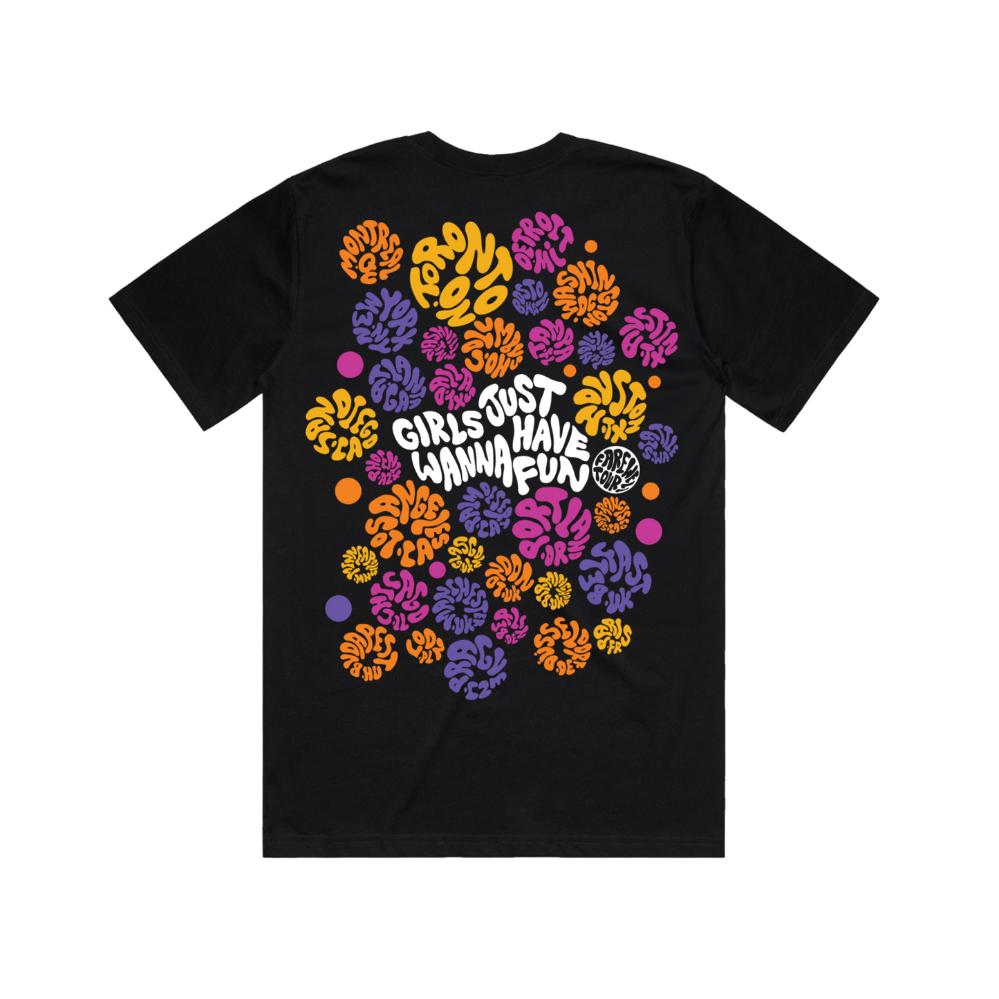 Colorful Swirl Tour T-Shirt – Cyndi Lauper Store Colorful Swirl Tour T-Shirt – Cyndi Lauper Store