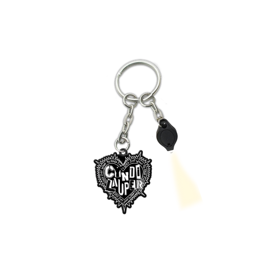 Punk Heart Keychain with Light