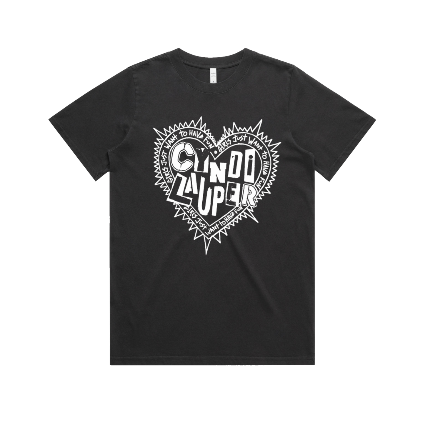 Faded Black Punk Heart T-Shirt