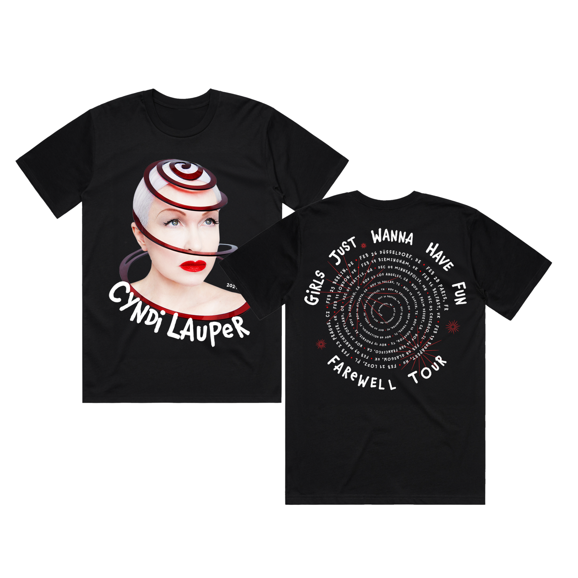 シンディローパー　farewell tour JPN SPIRAL Tシャツ 8.png?v=1727889405&width=1946