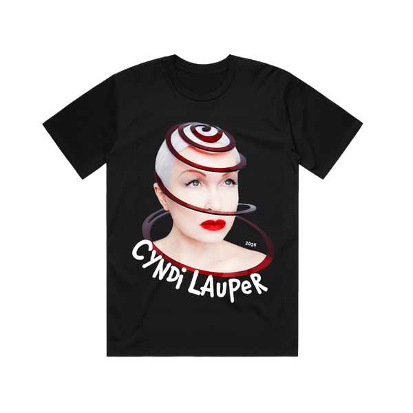 シンディローパー farewell tour JPN SPIRAL Tシャツ